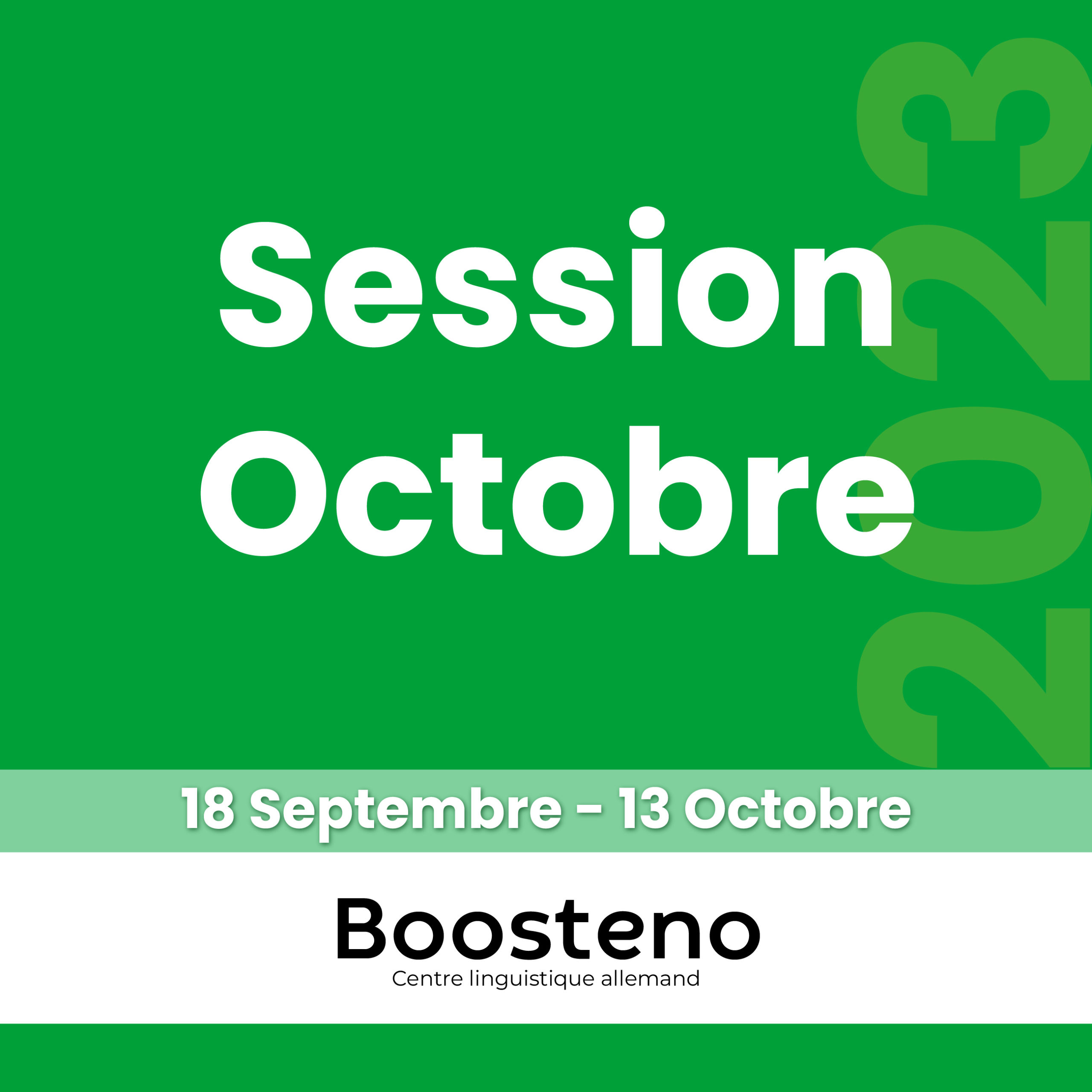 DATES SESSIONS 2023-10